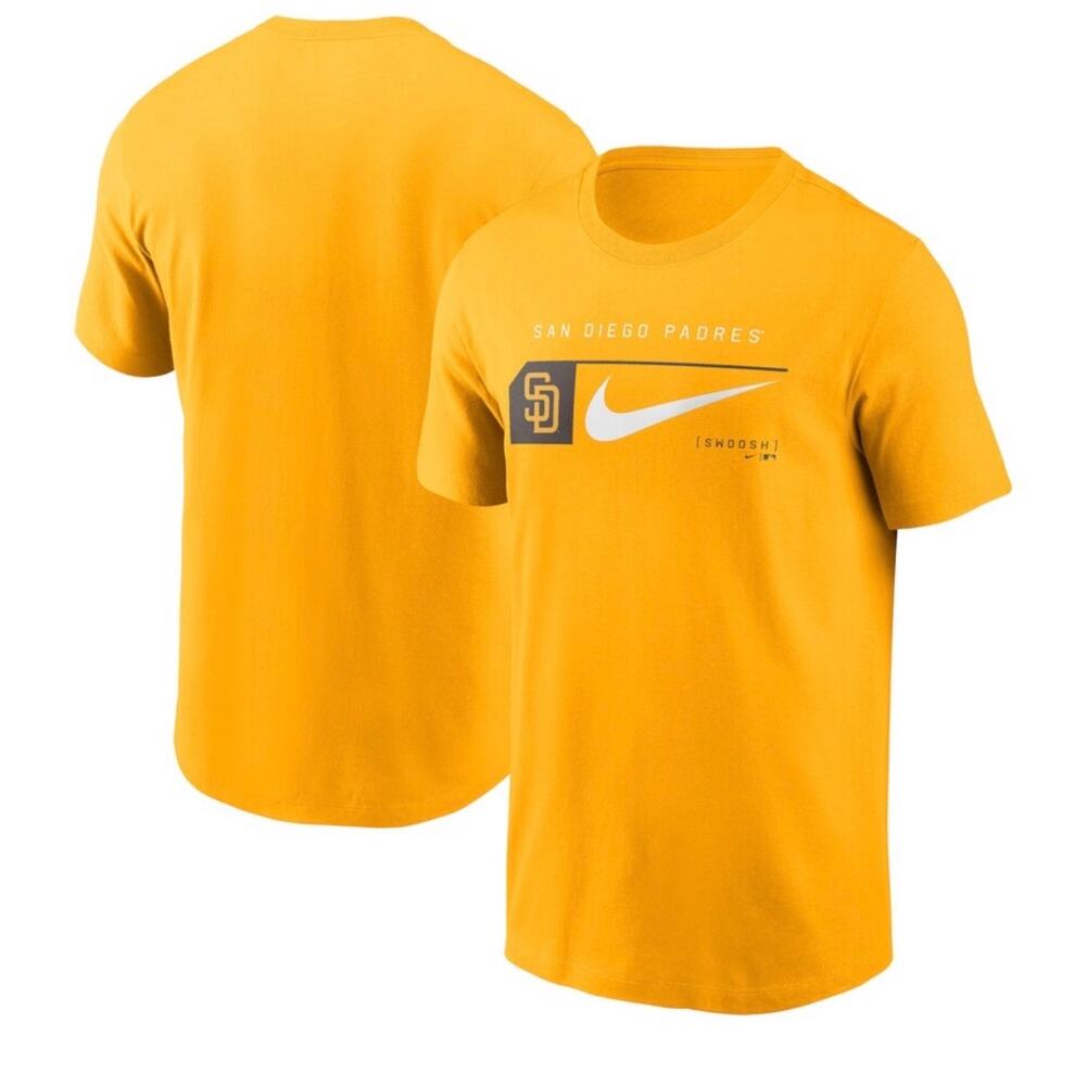 NWT‎ Men's XXL 
San Diego Padres Nike Gold Team Swoosh Lockup T-Shirt
